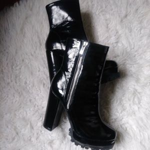 High heel ankle boots